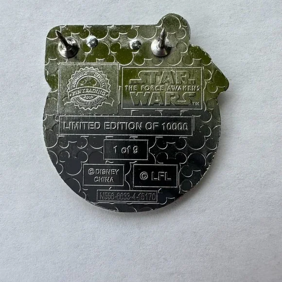 Star Wars Pin Droids C3PO R2D2 BB8 Force Awakens Disney LE Limited Edition - Picture 4 of 5